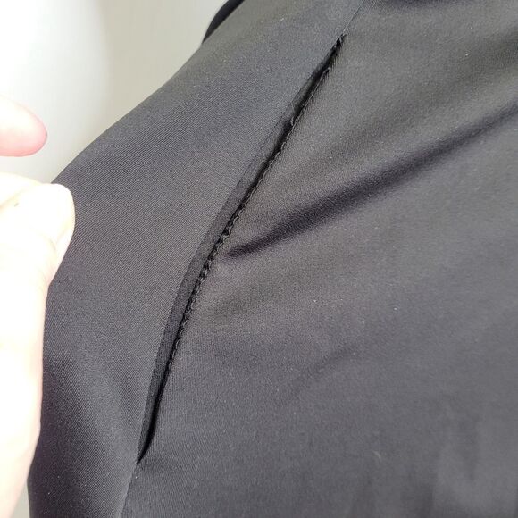 NEW ADRIANNA PAPELL dress black lace sleeveless formal with pockets 6 - Picture 6 of 12